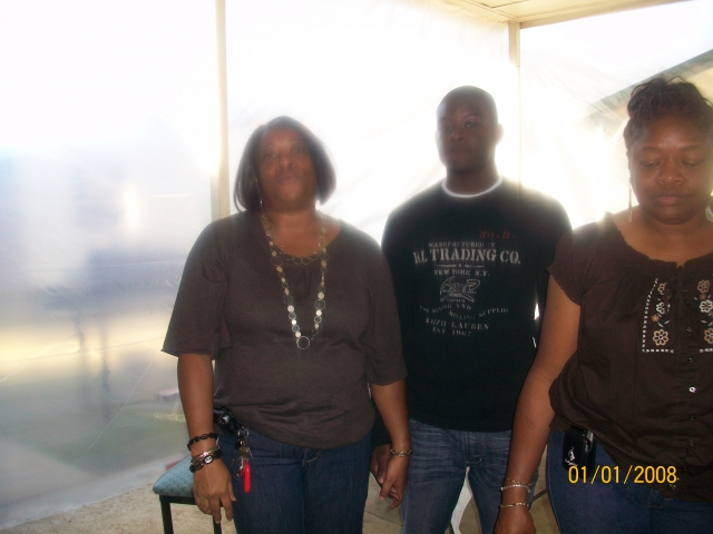 Bertha Stokes, Calvin Rollins Jr. and Melinda Rollins-Hicks